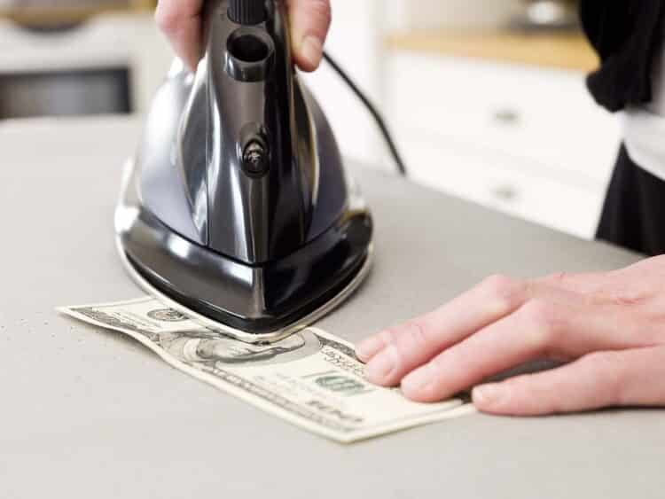 How to Iron Money to Help Your Bills Looking Crisp and New